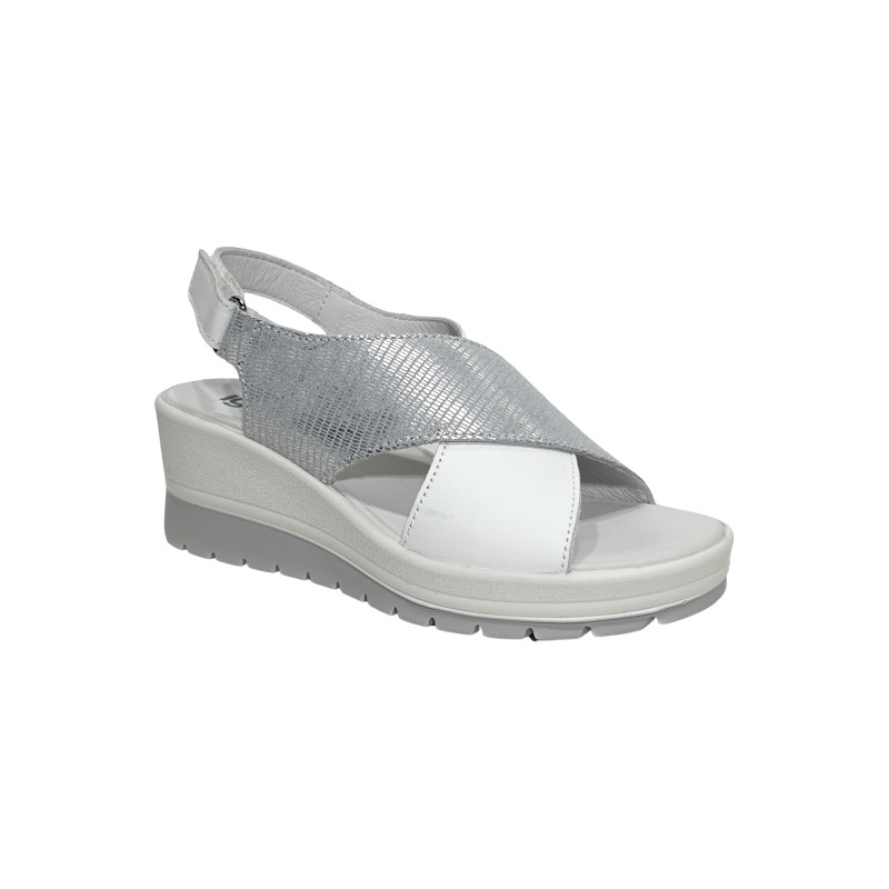Igi&Co 7664755 sandali donna in pelle bianco argento