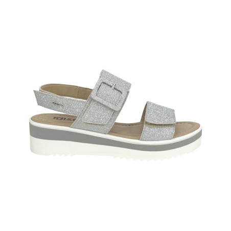 Igi&Co 3686211 sandali donna in pelle satinato silver