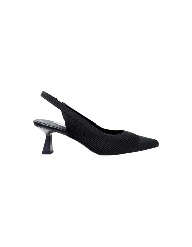 Keys K-10770 sandali donna in tessuto elasticizzato nero Keys - 1 Keys sandali donna con tacco in tessuto con chiusura elastica 