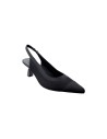 Keys K-10770 sandali donna in tessuto elasticizzato nero Keys - 2 Keys sandali donna con tacco in tessuto con chiusura elastica 