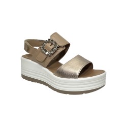 Igi&Co 7667311 sandali donna in pelle champagne 2