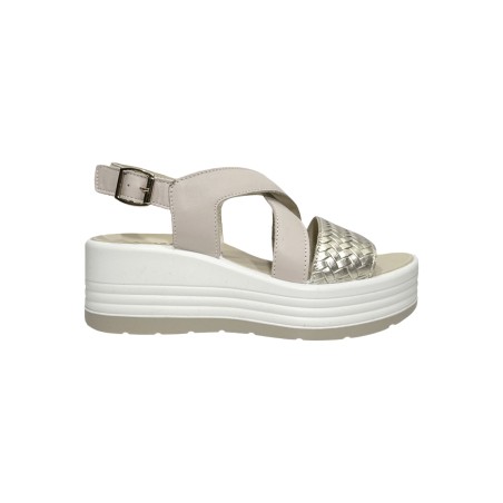 Igi&Co 7677411 sandali donna in pelle naturale/platino