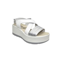 Igi&Co 7667422 sandali donna in pelle bianco/argento 2