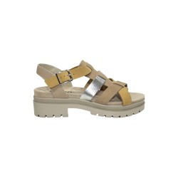 Igi&Co 7672122 sandali donna in nabuk beige/giallo