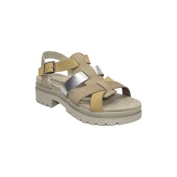 Igi&Co 7672122 sandali donna in nabuk beige/giallo 2