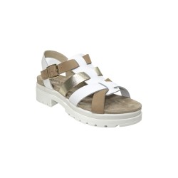 Igi&Co 7672100 sandali donna in pelle bianco/beige/platino 2