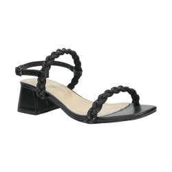 Keys K-7901 sandali donna brillantinati neri