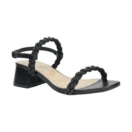 Keys K-7901 sandali donna brillantinati neri
