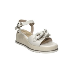Keys K-11000 sandali donna in pelle color beige 2