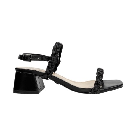 Keys K-7901 sandali donna brillantinati neri