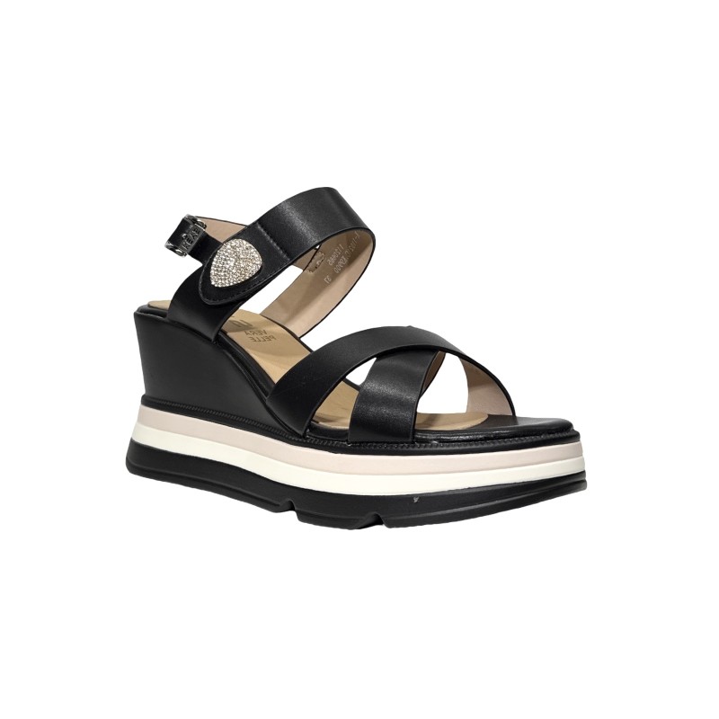 Keys K-11021 sandali donna in pelle color nero