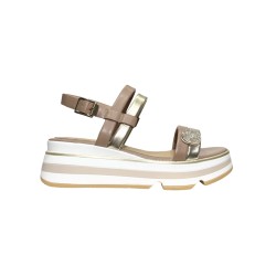 Keys K-11012 sandali donna in pelle color camel/oro