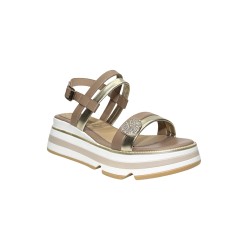 Keys K-11012 sandali donna in pelle color camel/oro 2