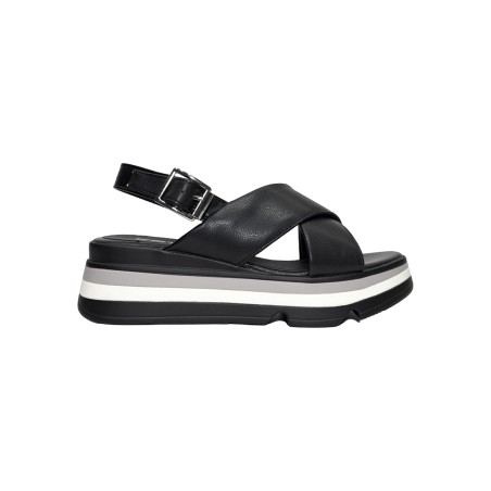 Keys K-11013 sandali donna in pelle color nero