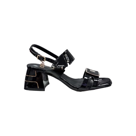 Laura Biagiotti 9039 sandali donna in vernice nero