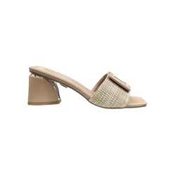Laura Biagiotti 9035 sandali donna in rafia marrone chiaro