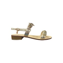 Laura Biagiotti 9019 sandali donna in similpelle oro