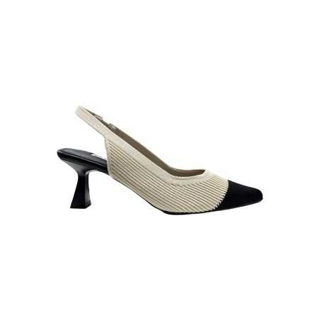 Keys K-10770 sandali donna in tessuto elasticizzato beige