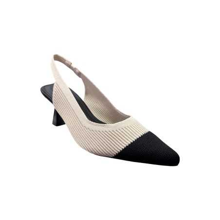 Keys K-10770 sandali donna in tessuto elasticizzato beige