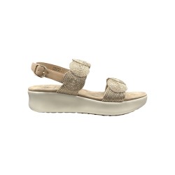 Renato Balestra RBZ097-17 sandali donna in tessuto oro