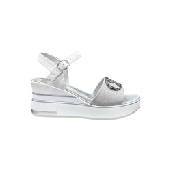 Renato Balestra RB2553 sandali donna in similpelle argento