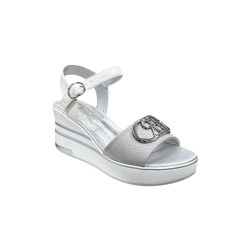 Renato Balestra RB2553 sandali donna in similpelle argento 2