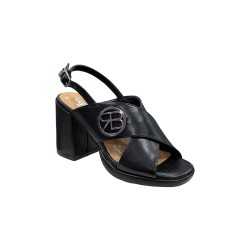 Renato Balestra RWS4108 sandali donna in similpelle neri 2