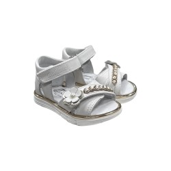 Balducci CITA6940B sandali bambina in vera pelle bianco/oro