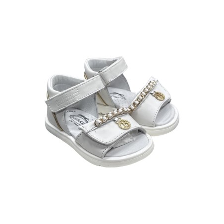 Balducci CITA6963B sandali bambina in vera pelle bianco/oro