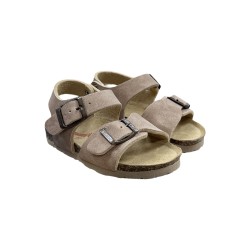 Bionatura 22B1002-B-CRZBEI sandali bambino in camoscio beige