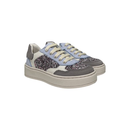 Balducci Kids KIAB1091 sneakers bambina in pelle glitter lilla