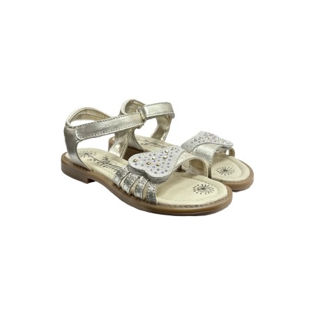 Primigi 7935611 sandali bambina in camoscio platino
