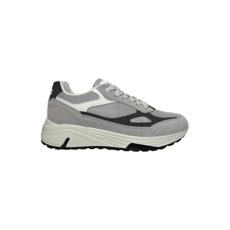 Igi&Co 7637833 sneakers uomo in camoscio e tessuto grigio perla