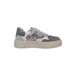 Balducci Kids KIAB1091 sneakers bambina in pelle glitter lilla 2