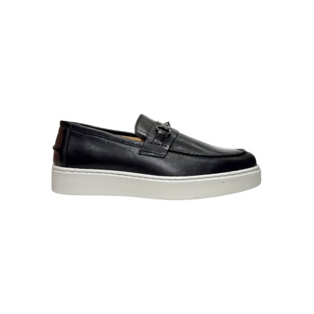 Exton 833 mocassini uomo in pelle nero