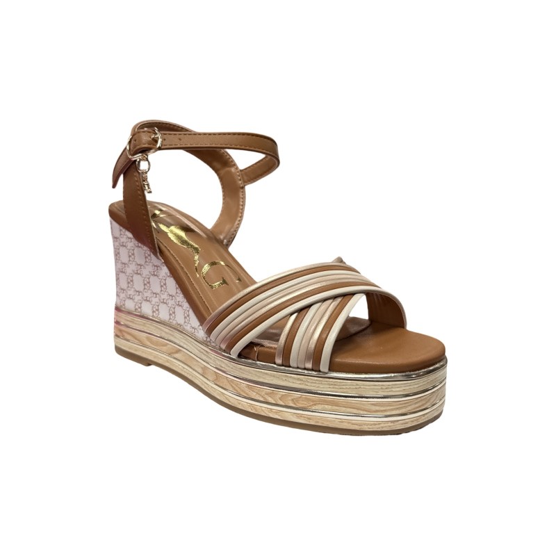 Nazareno Gabrielli 7313 sandali donna in pelle color cuoio