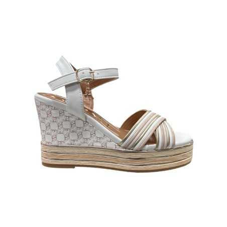 Nazareno Gabrielli 7313 sandali donna in pelle bianco