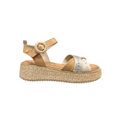 Carmela 162352 sandali donna in pelle camel