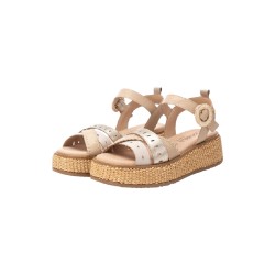 Carmela 162352 sandali donna in pelle beige 2
