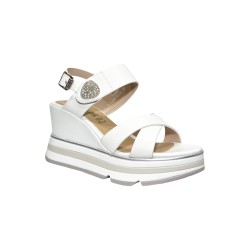 Keys K-11021 sandali donna in pelle color bianco 2
