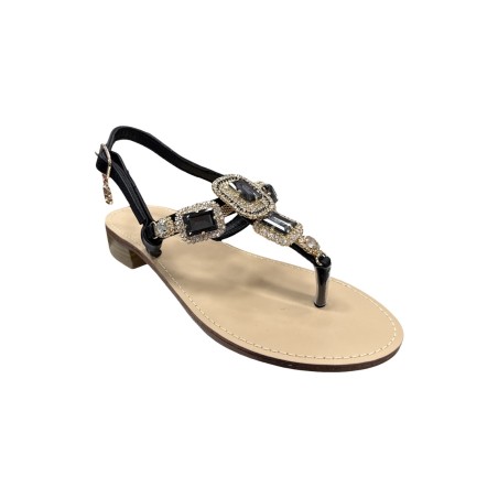 Laura Biagiotti 9017 sandali donna in similpelle nero