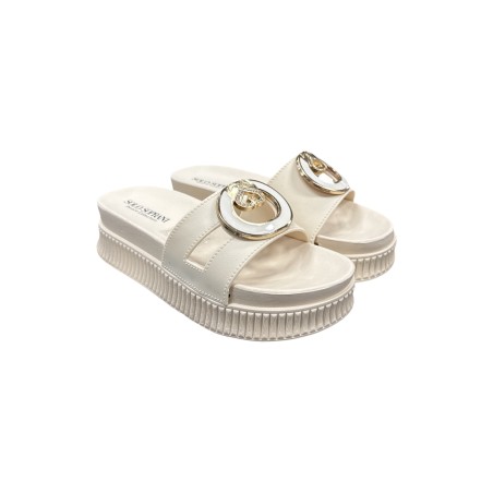 Solo Soprani Beach SSW519N39 sandali mare donna in similpelle camel