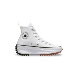 Converse Run Star Hike HI 166799C White Black Gum sneakers donna in tela