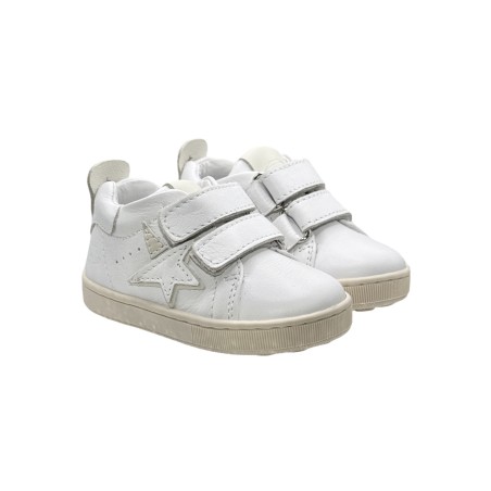 Balducci Soft CITA6753B sneakers bambina primi passi in pelle bianco avorio