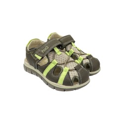 Primigi 7895411 sandali bambino in camoscio rete militare