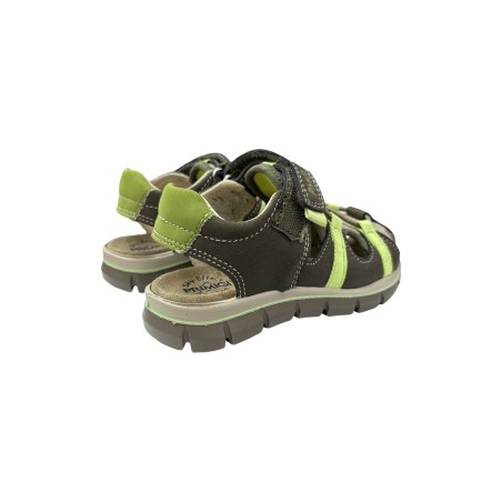 Primigi 7895411 sandali bambino in camoscio rete militare