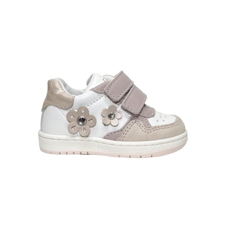 Balducci CITA6852R sneakers bambina primi passi in pelle rosa e bianco