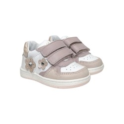 Balducci CITA6852R sneakers bambina in pelle rosa/bianco