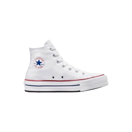 Converse Ctas Eva Lift HI 372860C sneakers bambina in tessuto white/garnet/navy