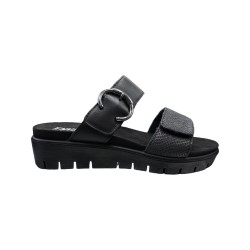 Enval Soft 7790100 sandali donna in pelle nero